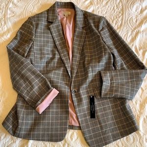 Tahari plaid blazer NWT